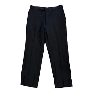 Textile Import Black Wool Dress Pants 33x28